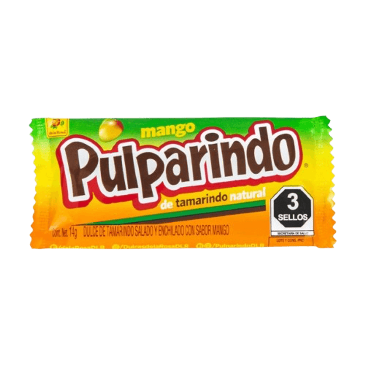 Pulparindo Mango 14g / De la Rosa