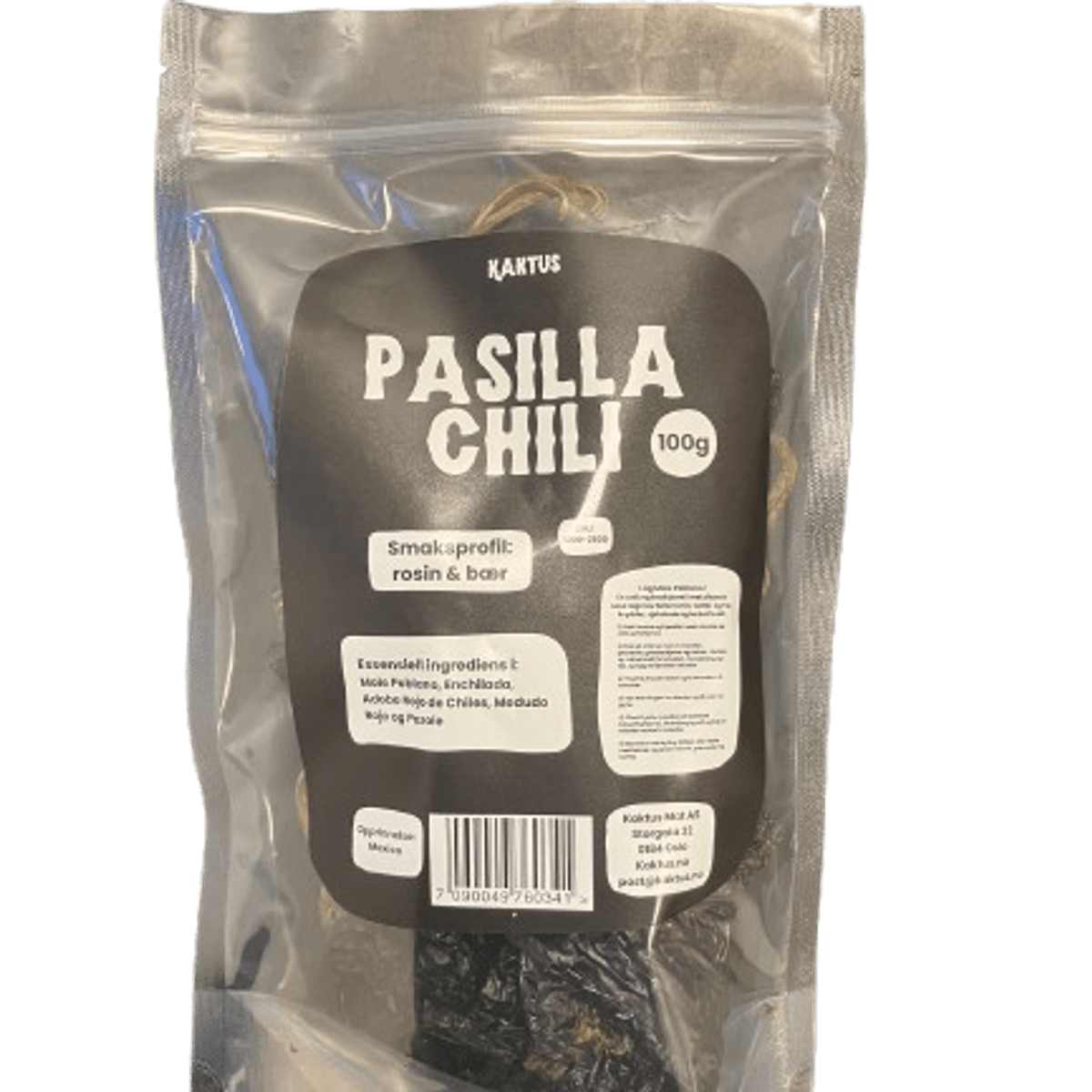 Tørket Pasilla Chili 100g / Kaktus